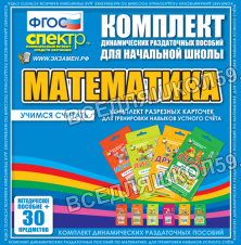 Комплект разрезных карточек для тренировки устного счета Комплект разрезных карточек для тренировки устного счета
