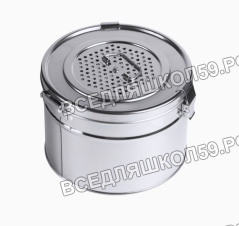 Коробка стерилизационная КСКФ-6 с фильтрами (бикс медицинский)