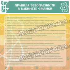 Правила безопасности в кабинете физики Правила безопасности в кабинете физики