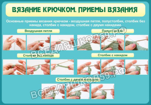 Вязание крючком. Приемы вязания