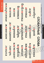 Словарные слова (8 таблиц) Словарные слова (8 таблиц)